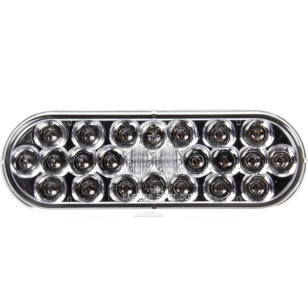 Truck-Lite 6051A LED Front Park Turn Lamp Super 60 Clear Lens 6 Inch Oval